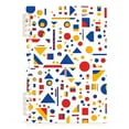 thumbnail image 7 of FORMRS 1-Subject Spiral Notebook 8" x 5" College Ruled 60 Refillable Sheet A5 Hard Cover, 2 Pack, Simple Shapes, 7 of 7