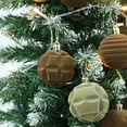 thumbnail image 6 of ZUBKTE Velvet Christmas Balls Flocking Christmas Tree Ball 6cm12pcs Christmas Tree Pendant Plastic Hanging Ornaments Christmas Decoration, 6 of 8