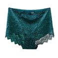 thumbnail image 2 of YWDJ Panties for Women Breathable Lace Lightweight High Waist No Show Solid Color Underwear High Waisted Lace Tight and Breathable Underwear Panties Army Green L, 2 of 3