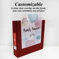thumbnail image 7 of BAZIC 3 Ring Binder 3" View Binders Slant D Ring Burgundy, Hold 600 Sheets, 1-Count, 7 of 7