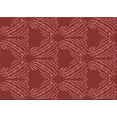 thumbnail image 1 of Ahgly Tapis Rectangulaire Lavable en Machine Rouge Pamplemousse, 4 Pieds x 6 Pieds, 1 of 7