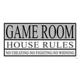 thumbnail image 2 of Jacobs, Cindy 18x11 Black Ornate Wood Framed with Double Matting Museum Art Print Titled - Game Room House Rules II, 2 of 4