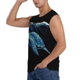 thumbnail image 3 of Bixox Men's Ocean Turtle Printed Shirt Sleeveless Fitness Tank Top-XX-Large, 3 of 7