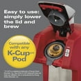 thumbnail image 4 of Hamilton Beach FlexBrew Coffee Maker, K Cup Pod Compatible Single Serve Coffee Maker & Grounds, Cafetera, Red, 4 of 8