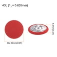 thumbnail image 2 of Unique Bargains 20pcs 40L Fabric Cloth Covered Button 25mm Round Metal Shank Sewing Buttons for Suits Dress Blouses, Red, 2 of 5