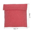 thumbnail image 2 of Unique Bargains 7'x7' Reusable Washable Polyester Snack Bag Sandwich Bag, Fuchsia/Green 2 Pack, 2 of 7