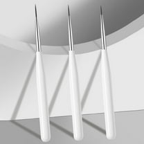 6 Pcs Professional Fine Nail Art Liner Brush UV Gel Painting Acrylic Nail Brushes Striping Brushes for Short Strokes, Details, Blending, Elongated Lines