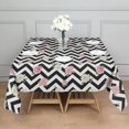 thumbnail image 3 of Pioneer Flower Floral Print Pattern Square Tablecloth, Waterproof Wipeable Spillproof Washable Table Cover for Home Kitchen Party Decor, 42"x42", 3 of 6