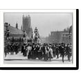 thumbnail image 2 of Historic Framed Print, [Group of suffragettes standing outside Parliament - London, ca. 1910], 17-7/8" x 21-7/8", 2 of 9