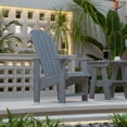 thumbnail image 3 of Wildridge Heritage Upright Adirondack Chair, Light Gray - Outdoor All-Weather Poly Furniture for Patio, Deck, Yard, 3 of 5