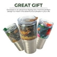 thumbnail image 6 of Rivers Edge Products 24 Oz Insulated Tumbler, Leak Proof Stainless Steel Tumbler With Lid, Spill Proof Tea, Soda, Cocktail, or Coffee Tumbler, To-Go Portable Travel Cup, Deer, 6 of 7