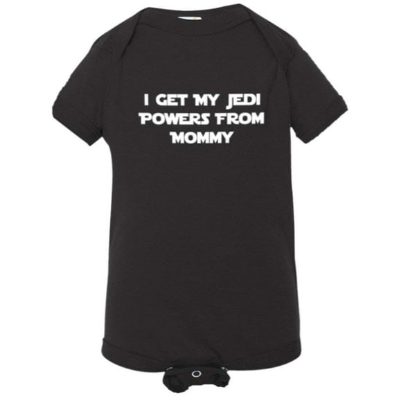 PleaseMeTees™ Baby I Get My Jedi Powers From Mommy HQ Jumpsuit