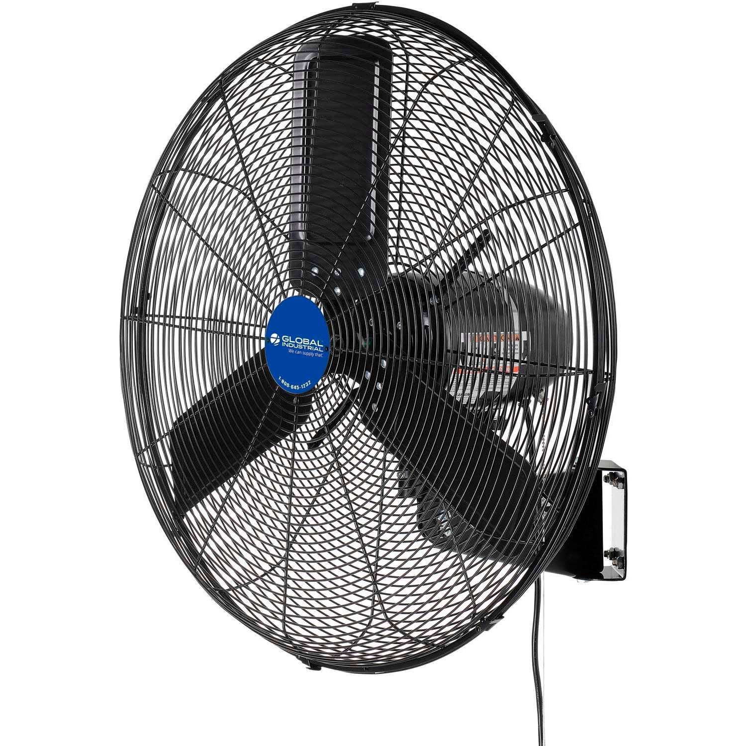 Outdoor Oscillating Wall Mounted Fan, 24" Diameter, 3/10HP, 7700CFM