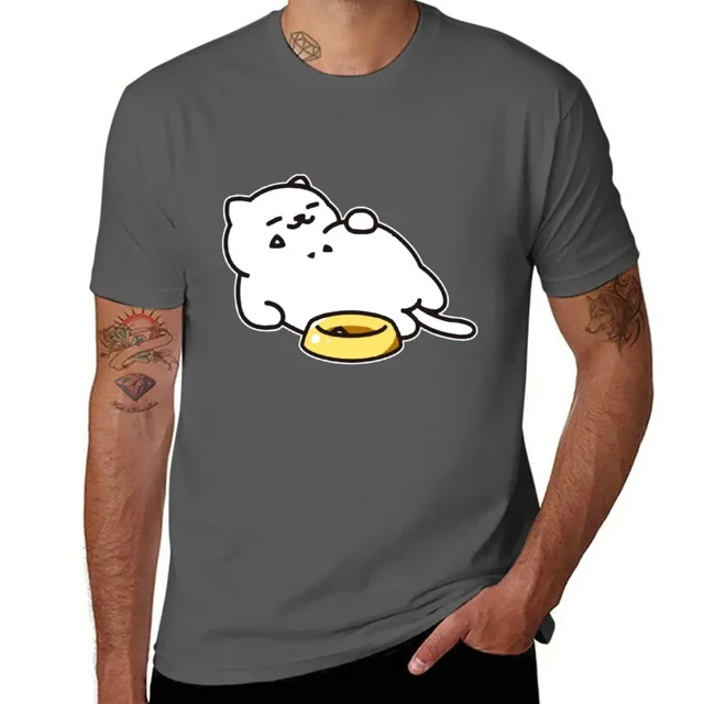 Neko atsume - Camiseta de gato Tubbs tallas grandes camisas de entrenamiento para hombre de gran tamaño