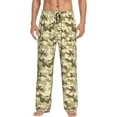 thumbnail image 5 of Mens Pajama Pants Bottoms with Pockets - Light Green Camouflage Comfy Mens Pj Pants, Soft Men Lounge Pants, 5 of 5