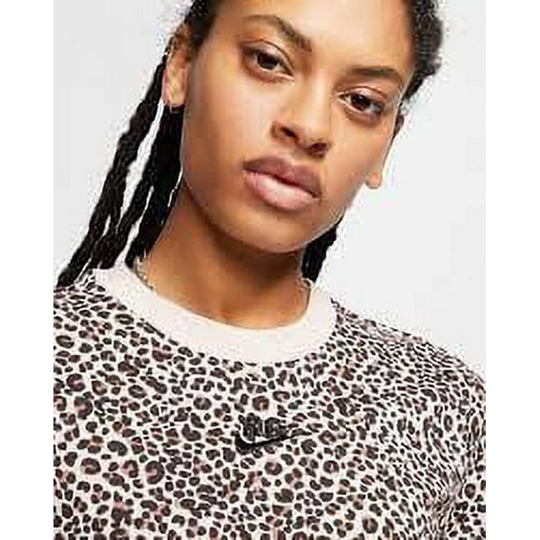 Nike Animal Print All Over Womens Active Shirts Tees Size Xs