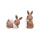 thumbnail image 2 of Adornos de Pascua, regalos de Pascua, paquete de dos, adorno de conejo de resina con efecto ratán, decoración para el hogar, jardín, patio, decoración del hogar, adornos de conejo de resina., 2 of 7
