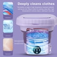 thumbnail image 4 of Portable Washing Machine, Mini Foldable Washer, Small Washing Machine for Apartment, Camping, RV, Travel, Underwear, Socks, Baby Clothes,11L, 4 of 11