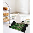 thumbnail image 4 of St. Patrick's Day Kitchen Dish Towels for Drying Dishes Set of 3, Spring Green Shamrock Gold Lucky Love Black Waffle Weave Microfiber Hand Tea Bathroom Towels Quick Dry & Absorbent Towel 12x12, 4 of 7