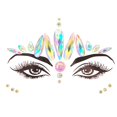 thumbnail image 1 of 4 Sets Face Jewels Tattoo Stickers , Rhinestone Rave Party Face Gems Glitter, Festival Accessories Temporary Tattoos For, 1 of 4