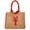 Natural with Lobster Embroidery, variant on Women's Beach Icons Mini Straw Tote Bag, Natural Woven with Lobster Embroidery, Bohemian Summer Raffia Shoulder Bag