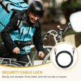thumbnail image 4 of Candado de cable de seguridad Uxcell (1/8" Dia 12.5ft 110lb, Negro) (4 Pcs), 4 of 7