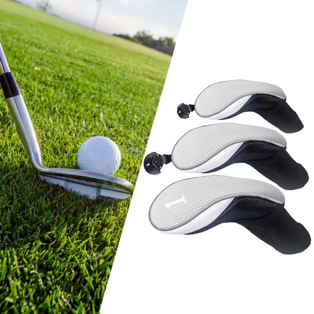 Cubiertas de Cabeza de Golf perfecl Nylon 3 4 5 6 7 × Oversized Gris