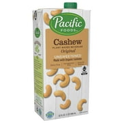 (2 pack) (2 pack) Pacific Foods Organic Unsweetened Cashew Non-Dairy Beverage, 32 fl oz
