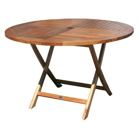 Chic Teak Java Folding Round Patio Dining Table Chic Teak Java Folding Round Patio Dining Table