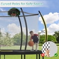 thumbnail image 2 of Euroco 16FT Trampoline with Basketball Hoop, Outdoor Trampoline with Enclosure Net for Kids and Adults, 2 of 7