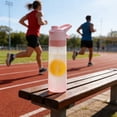 thumbnail image 6 of Large Capacity Spray Water Bottle for Sports and Outdoor, Leakproof Frosted Plastic Cup with Cooling Mist and Handle for Gym, Hiking and Summer Activities, 6 of 6