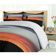 thumbnail image 5 of Ambesonne Western Duvet Cover Set, Cowboy on Horse Silhouette, 2-Calking, Charcoal Grey Multicolor, 5 of 7