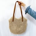 thumbnail image 3 of AOMRCOL Women Straw Shoulder Bag Fashion Beach Summer Woven Shopping Tote Bag Casual Ladies Large Capacity Seaside Handbags, 3 of 7