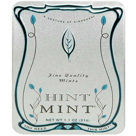 Hint Mint Classic Peppermint Mints, 1.1 oz, (Pack of 12)