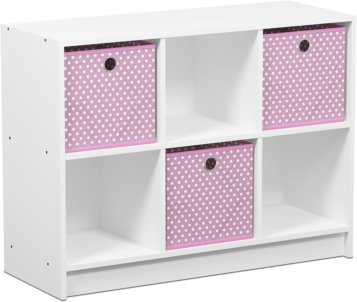 Furinno Basic 6 Cube Storage Organizer, Cube Bin Storage And Bookcase
