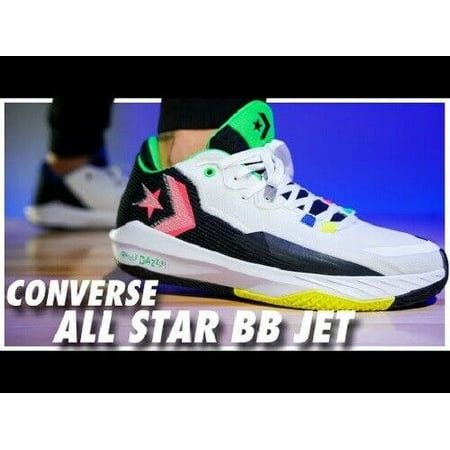 

CONVERSE ALL STAR BB JET NBA JAM LOW TRAINERS SPORTS MEN SHOES WHITE SIZE 7 NEW