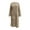 Khaki, variant on Tnhcen Women's Extra Long Plush Nightgown, 140cm Flannel Sleep Dress with Pockets, Long Sleeve Fleece Nightshirt, Super Soft Warm Winter Pajamas, Free Size