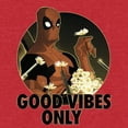 thumbnail image 2 of Men's Marvel Deadpool Good Vibes Only  Graphic Tee Red Heather X Large, 2 of 5