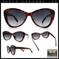thumbnail image 2 of Womens Oversized Cat Eye Minimal Plastic Retro Diva Sunglasses Tortoise - Smoke, 2 of 7