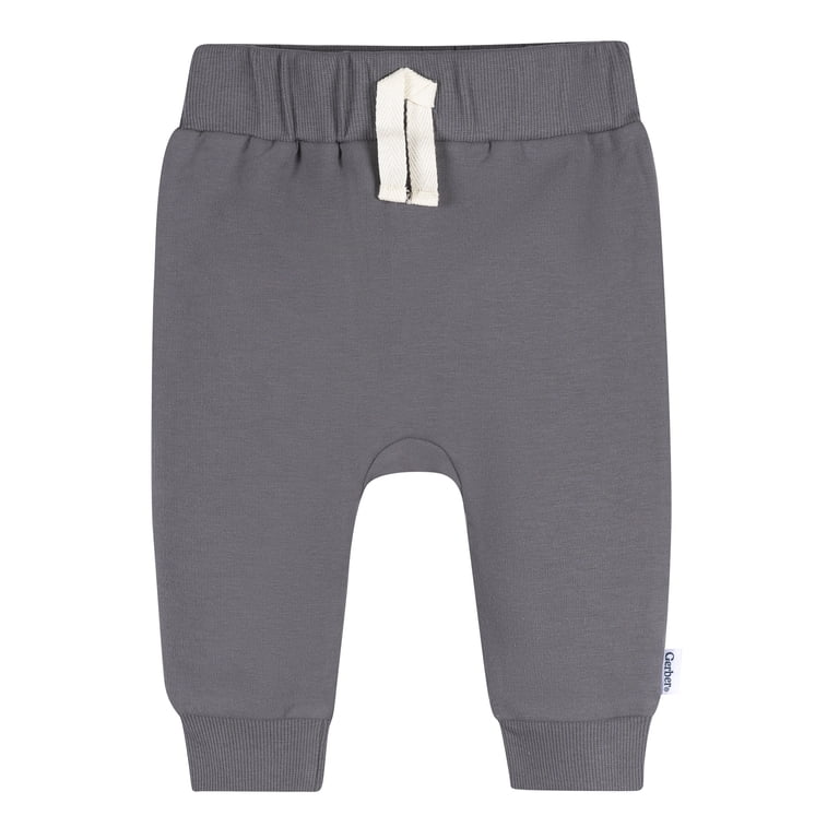 Gerber Baby Jogger Pants, 3-Pack, Neutral, Newborn-5T photo 3