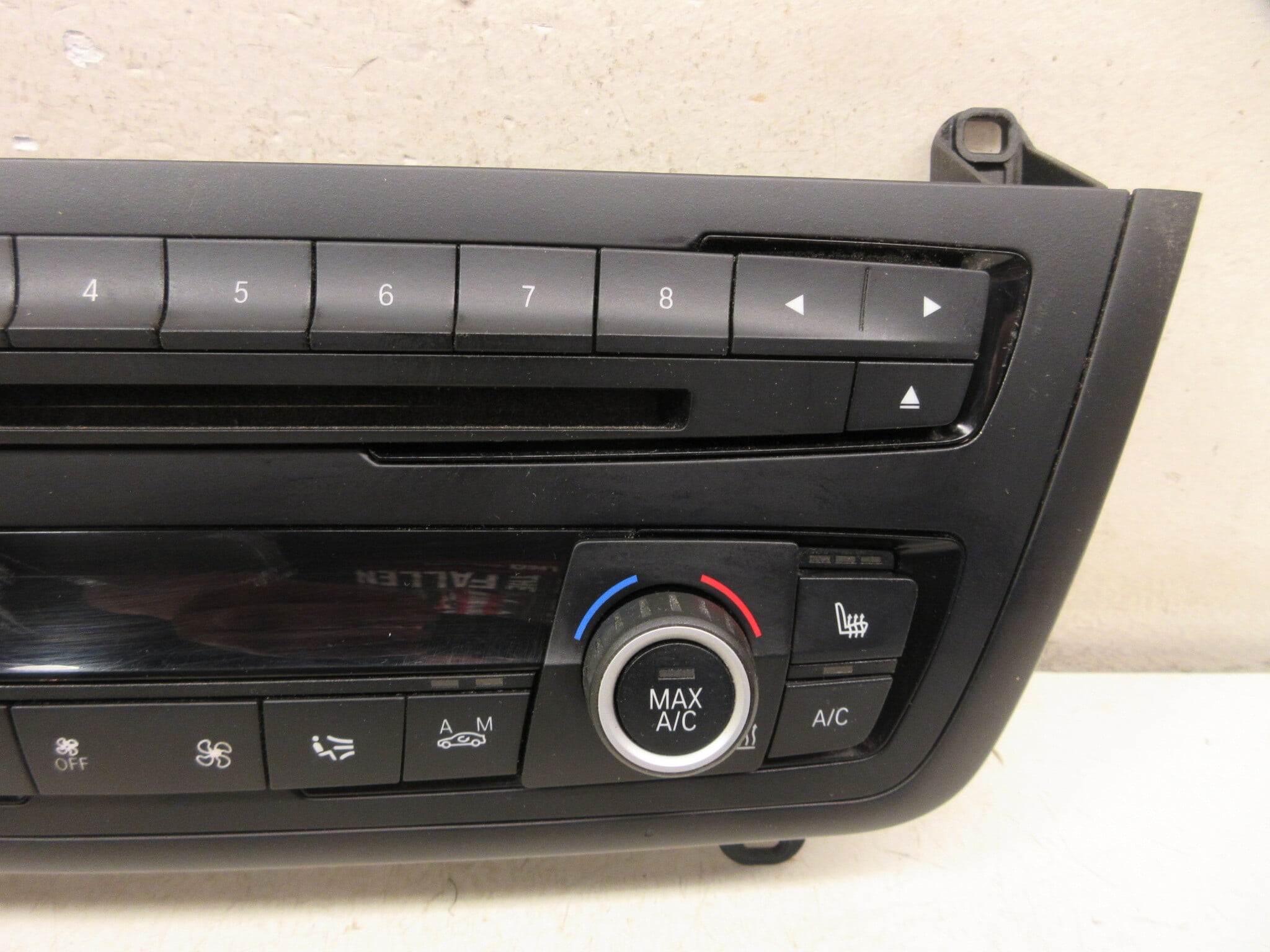 Pre-Owned 17 2017 BMW 320i Climate Temperature Navigation Audio Radio Control Panel OEM - Verify Specific Vehicle Fitment In Description - (Good)