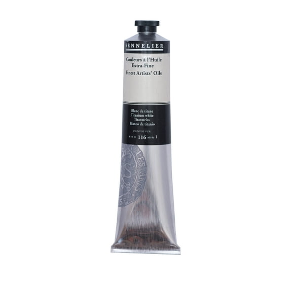 Sennelier Artists' Oil Color, 200ml Tube, Titanium White S1
