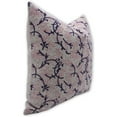 thumbnail image 2 of Fabdivine Block Print Throw Pillow Cover, 26x26 Inch Thick Linen Handmade Cushion Cover, Floral Print Boho Design Blue Pillow Cover for Sofa and Couch, 2 of 5