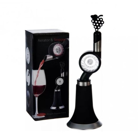 Aireador Decantador De Vino Dispositivo Giratorio Con Base Homehacks NHPROMO4