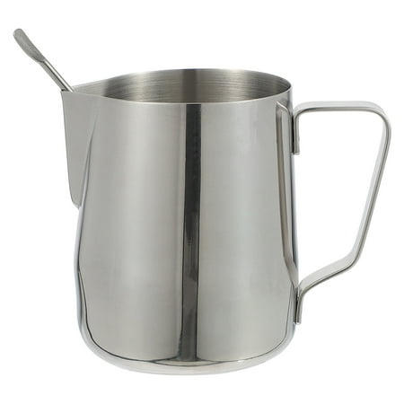 

350ml Stainless Steel Milk Cup Coffee Frothing Cup with Latte Art Pen (Silver)