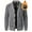 Gray, variant on Chiccall Men's Vintage Cardigan Sweaters Thick Knitted Fleece Lined Warm Winter Button Up Sweaters Coat with Pocket