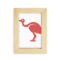 thumbnail image 1 of Australia Ostrich Retro Style Red Illustration Desktop Display Photo Frame Picture Art Painting 5x7 inch, 1 of 3