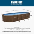 thumbnail image 2 of Bestway Hydrium 24'x12'x52" Steel Side Wall Above Ground Pool w/ Sand Pump & Accessories, 2 of 10