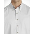 thumbnail image 2 of Harbor Bay by DXL Big and Tall Men's Easy-Care Solid Sport Shirt, White, 6XL, 2 of 5