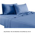 thumbnail image 5 of Benjara BM231559 Tulsa 1200 Thread Count Tri Blend Très Grand Sheet Set&44; Bleu - 6 Pièces, 5 of 5